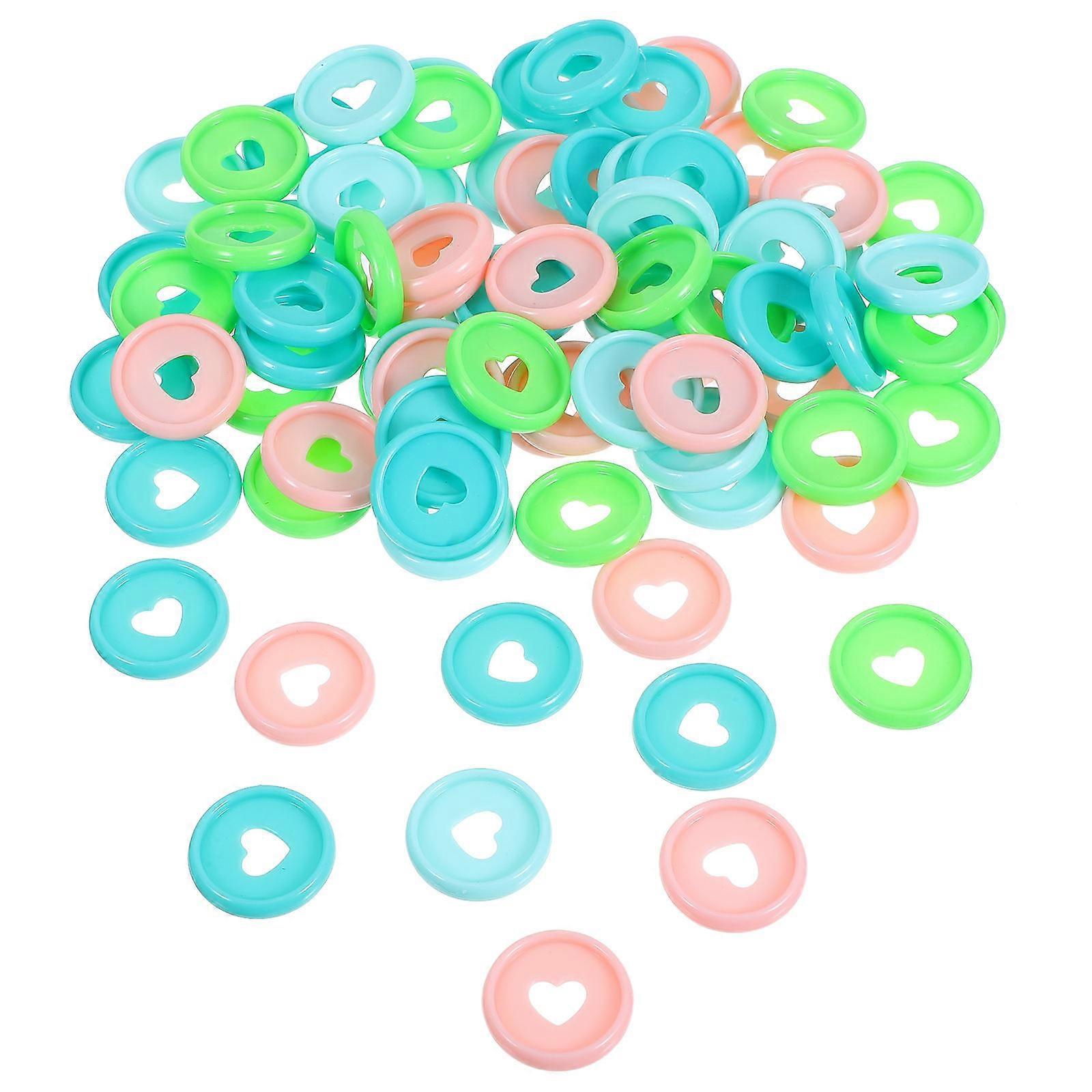 80pcs  Binder Discs Notebook Binding Discs Planners Binding Discs Loose-leaf Binder Discs