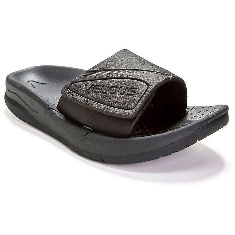 Adults Velous Active Adjustable Slide / Light Gray/Light Aqua / 8