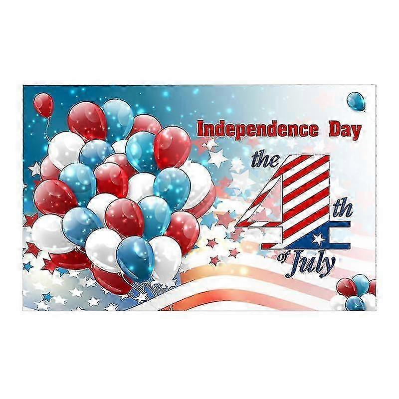 Decorative Backdrop Convenient 210D Polyester Wrinkle Resistant Independence Day Background Prop Par