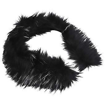 Bufanda sintética elegante con cuello de invierno para mujer, 82 cm, bufanda cálida.