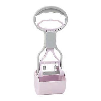 Pet Pooper Scooper with Long Handle, Plastic, Purple, for Dog Waste Cleanup and Lawn Maintenance