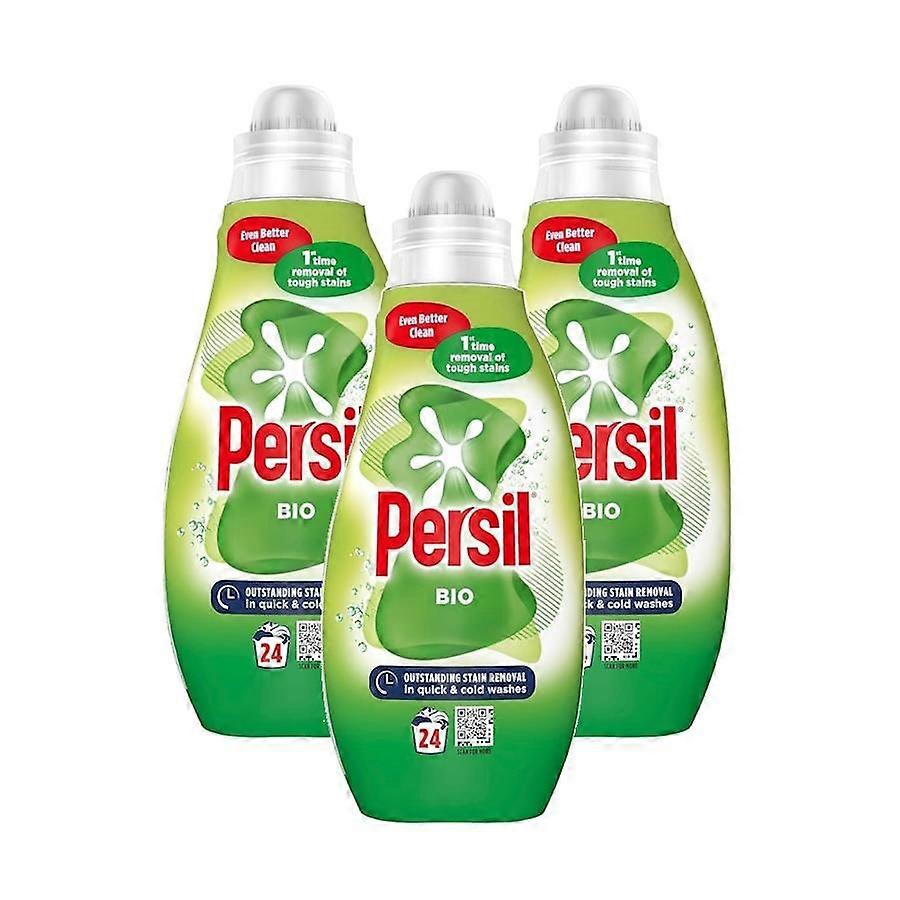 3 X Persil Bio Liquid Detergent - 24 Washes