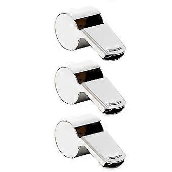 Referee Whistles Stainless Steel 3Pcs for Sports Use and Outdoor Activities