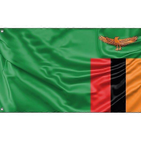 Drapeau de la Zambie A3159