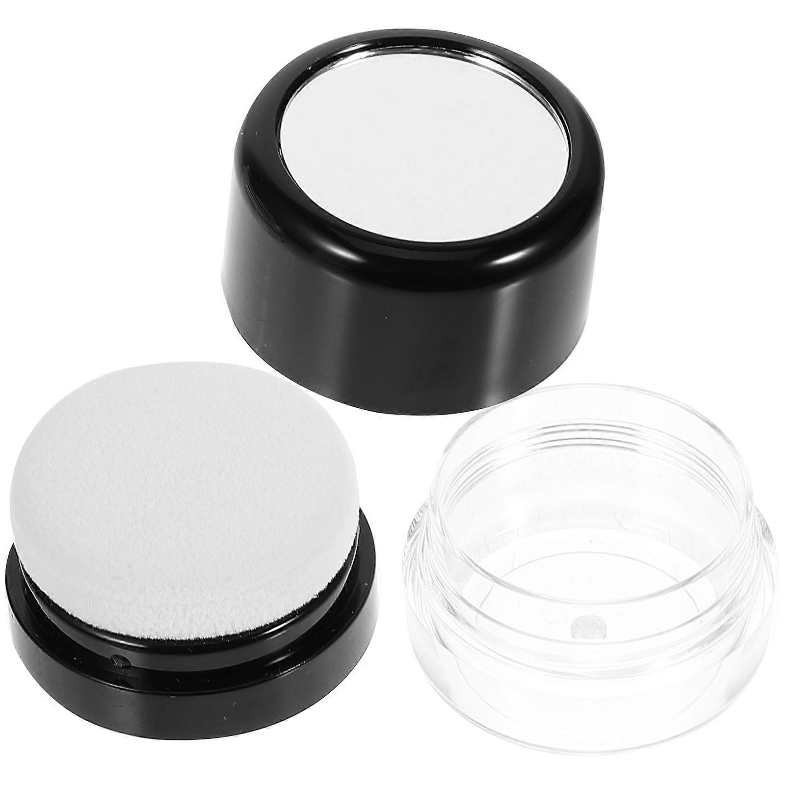 Black Plastic Powder Container for Storage Mini Container with Lids
