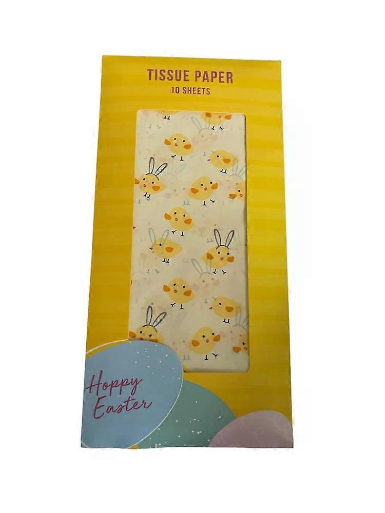 10 Sheets Easter TISSUE PAPER easter chicks with bunny ears New