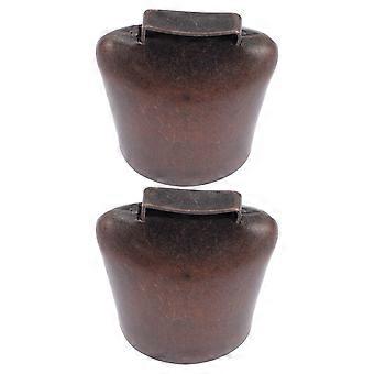 Metallic Cattle Bells for Grazing Accessories 2Pcs Livestock Collar Ornaments