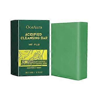 Deodorizing Acidified Cleansing Bar with Tangerine & Moisturizing Oil for Fresh, Long-Lasting Clean