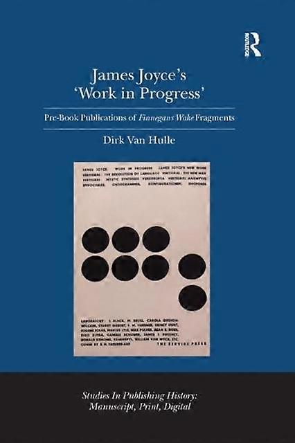 James Joyce's 'work In Progress' - Dirk Van Hulle - Paperback - en Book