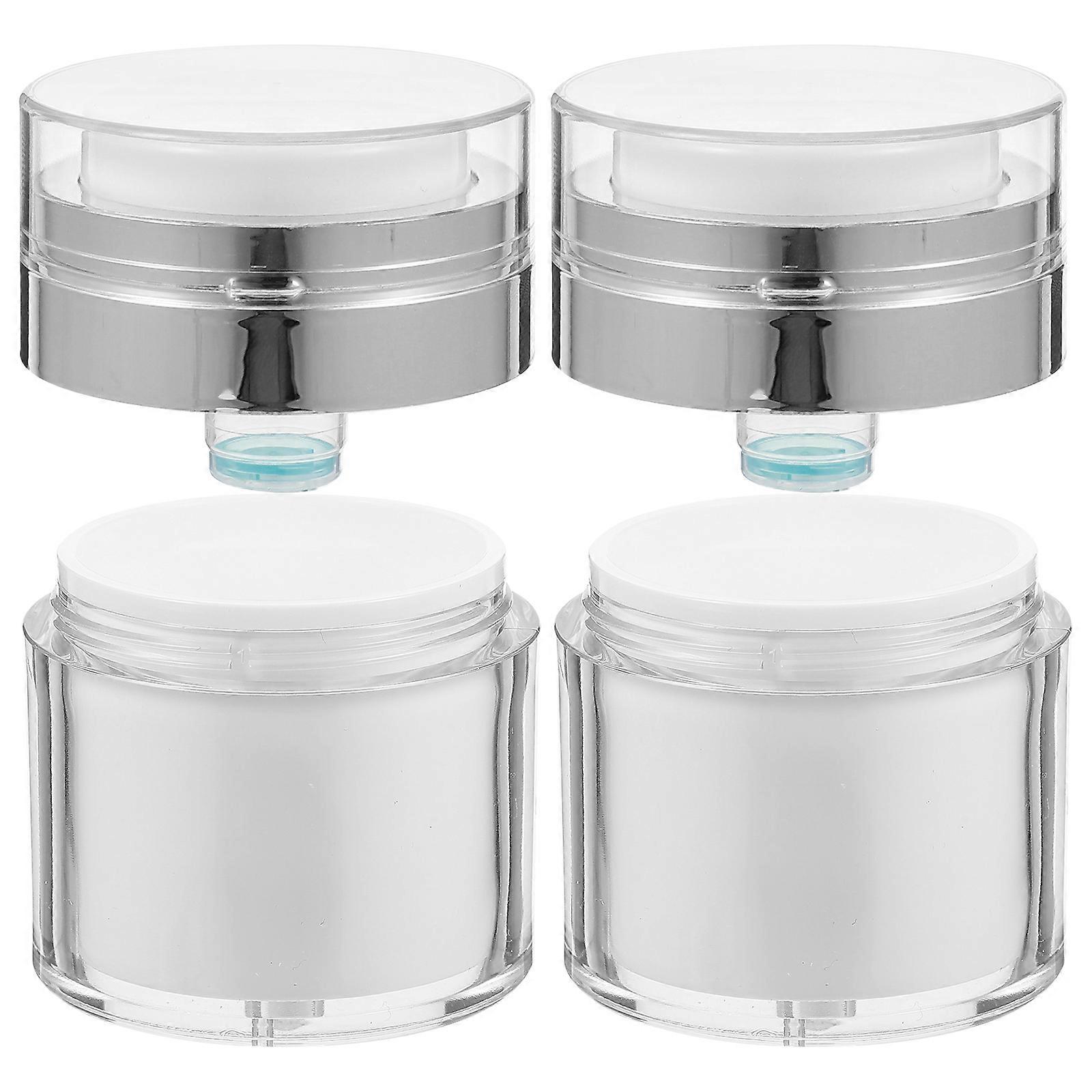 Multipurpose Airless Lotion Bottle Pump Container 2Pcs