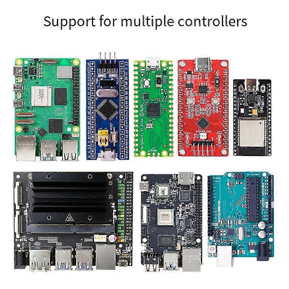 Four-Channel Encoder Motor Driver Board Kit AT8236 Controller Board Module compatible STM32, Raspberry Pi