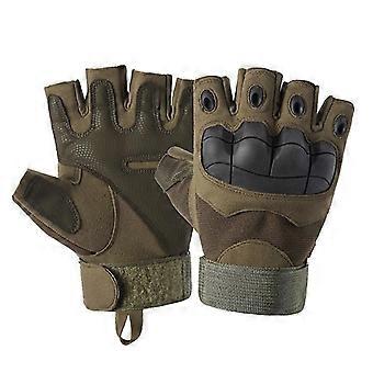 Fingerless Gloves For Bicycle Men's Tactical Gloves Military Shooting Paintball Motorcycle Gloves Combat Hard Knuckle Glove-Good
