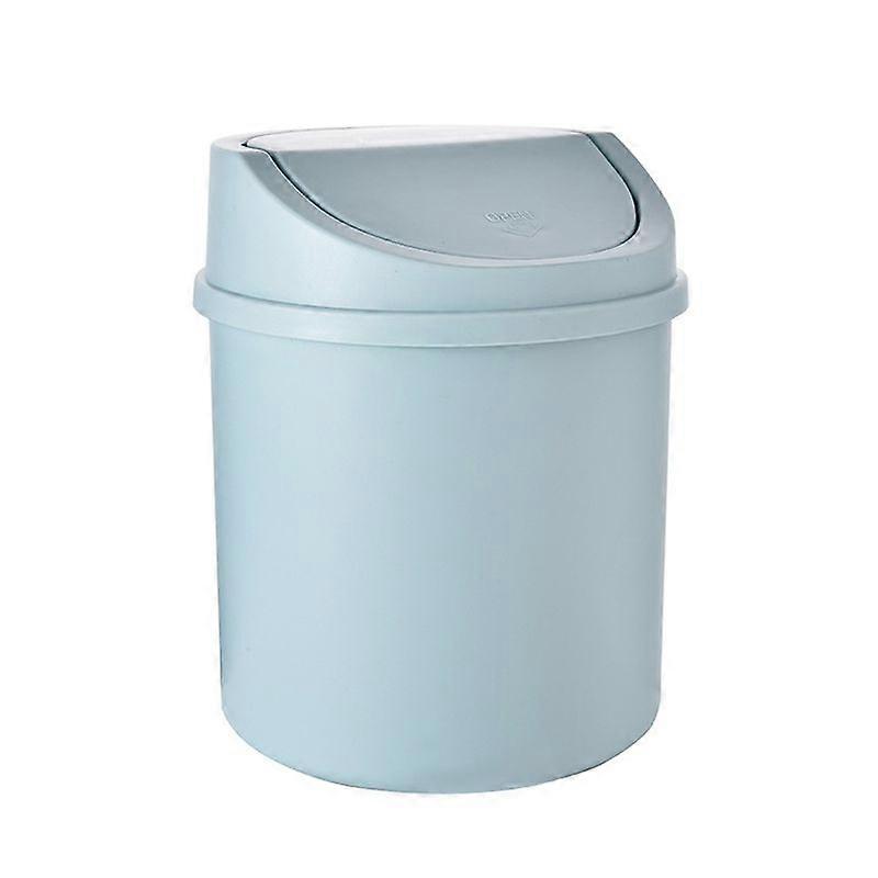 Mini Trash Can Reusable Space Saving PP Plastic Cylindrical Tiny Garbage Can for Desktop KAESI