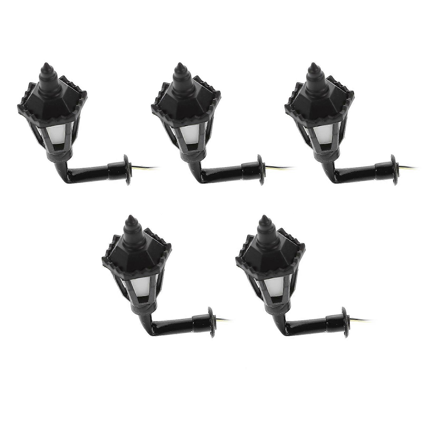 5Pcs Sand Table Model Lights Decorative Wall Lamp Model Mini Light Ornament