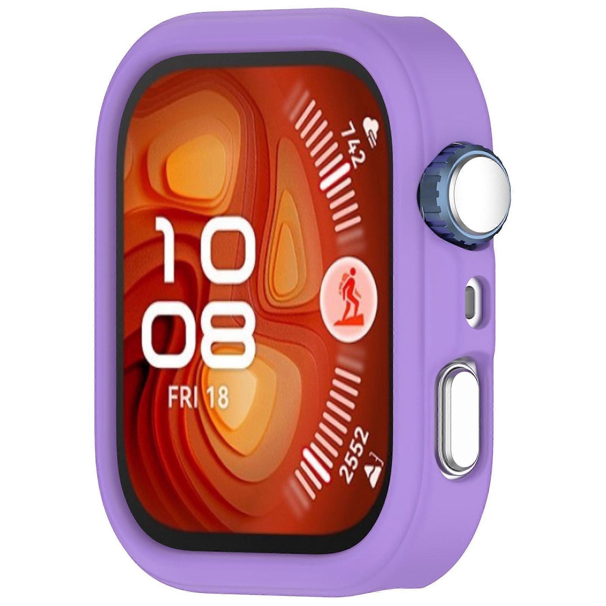 Silicone Protective Case for Huawei Watch Fit 4 Pro Half Coverage Protection Purple