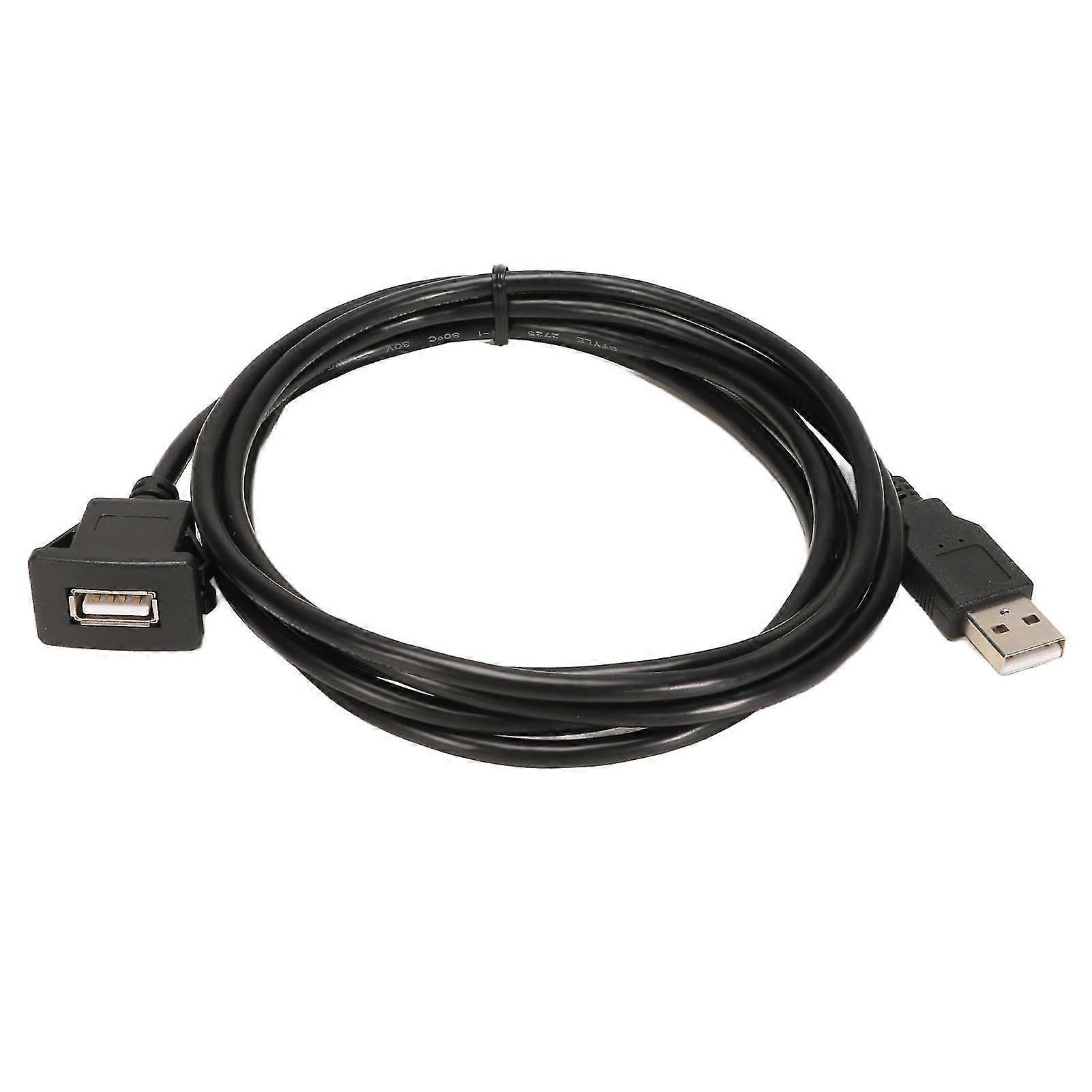 Car Dashboard USB Extension Cable Waterproof PVC for Embedded Setup