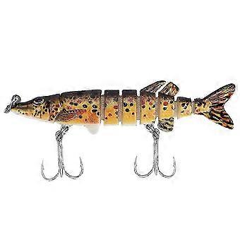 8 centimetri piccolo multi-snodato pesca realistico esca dura esca swimbait accessorio (c)