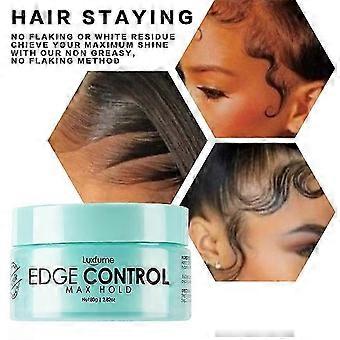 Gel para Cabelo 80g Fixação Forte, Controle de Bordas, Gel para Tranças e Estilização com Etiqueta Personalizada para Bordas Impecáveis ​​e Penteados Duradouros