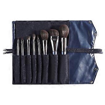 8Pcs Makeup Brush Set with Synthetic Fiber Hair Travel Case Cosmetic Brushes Kit