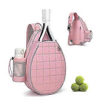 Tennistasche, gesteppter Tennisrucksack hält 2 Schläger, wasserdichte Crossbody-Sling-Pickleball-Taschen für Frauen, Männer und Jugendliche