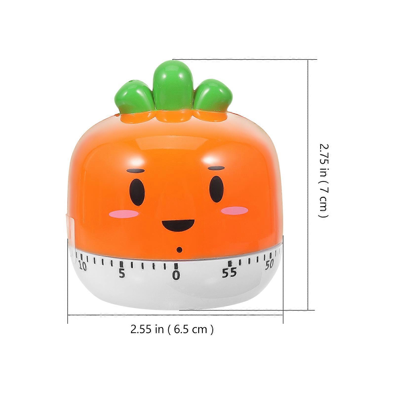 Carrot Shaped Timer Cartoon Kitchen Timer Shower Timer Mechanical Baking Timer