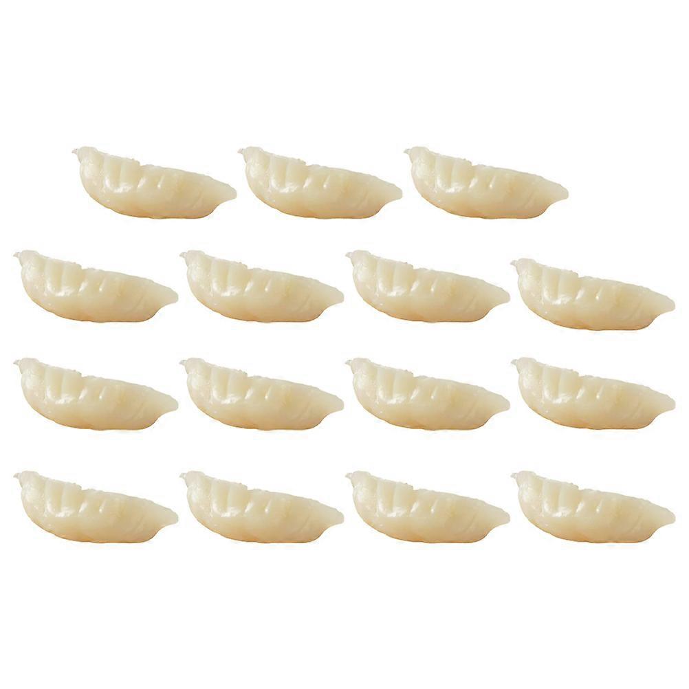 15Pcs Simulation Mini Dumplings Artificial Dumpling Model Fake Dumpling Props15