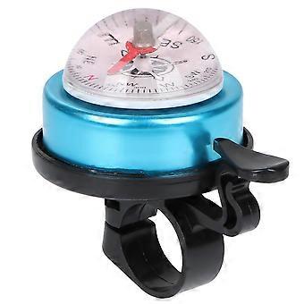 Mountain Bike Bell Compass Warning Bell for Bicycle Accessories Blue