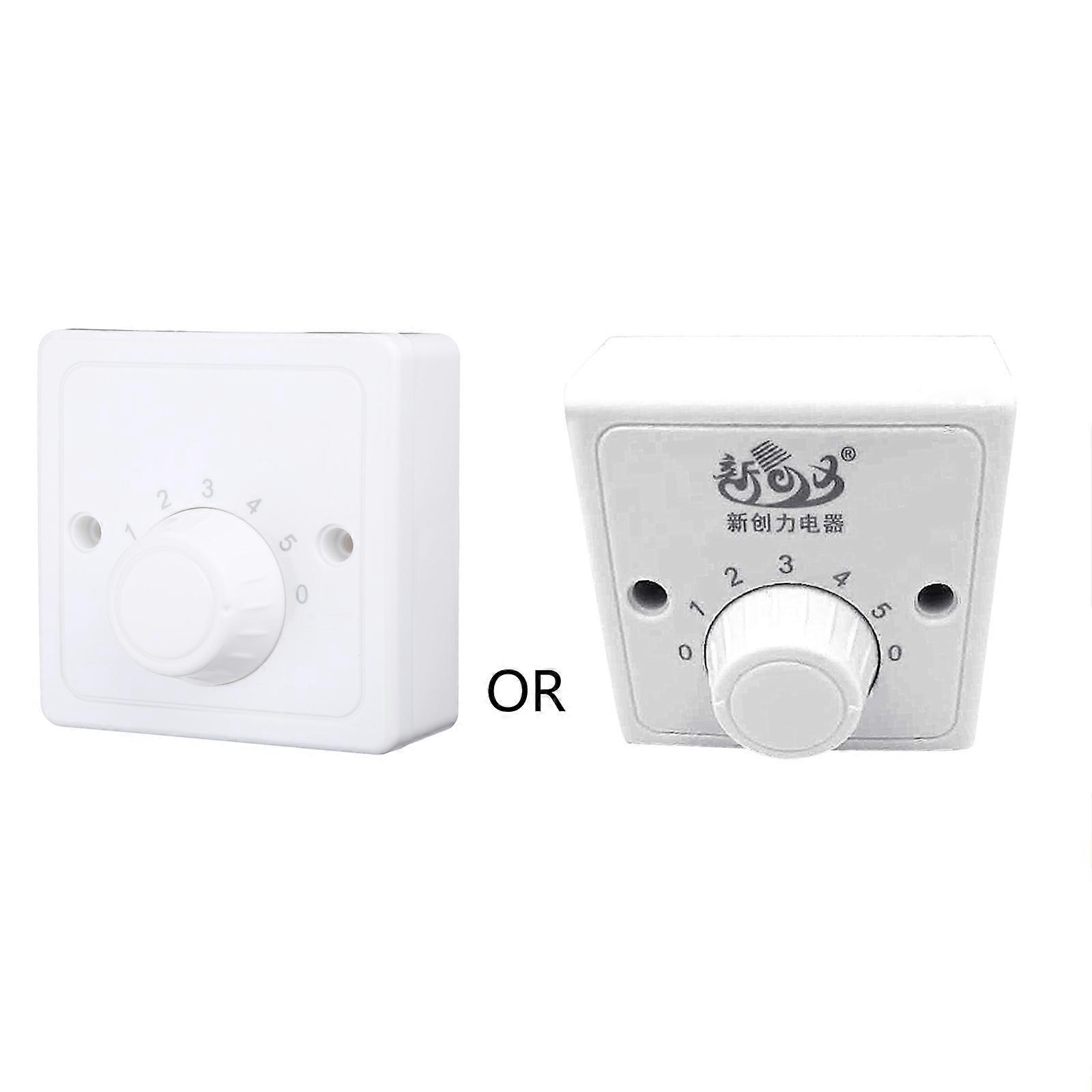 220v Ceiling Fan Speed Control Switch Wall Button Dimmer Switch Five Speeds