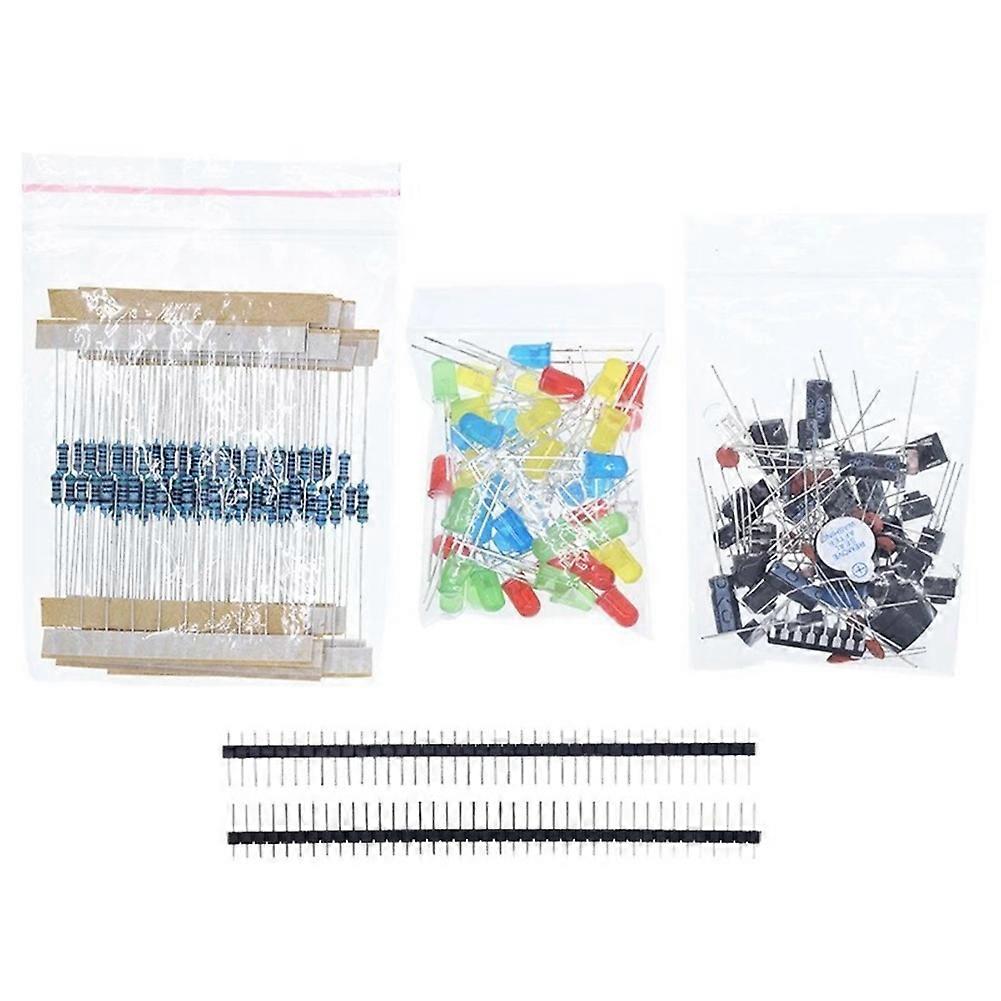 Diy Electronics Components Basic Starter Kit for Arduino UNO Raspberry Pi with LED Buzzer Capacitor Resistor