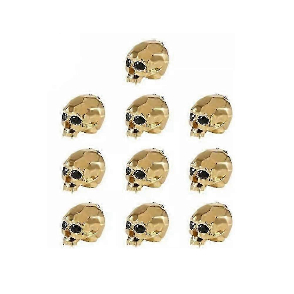 Skull Button Cover Set, Gothic Skull Button Covers for Men