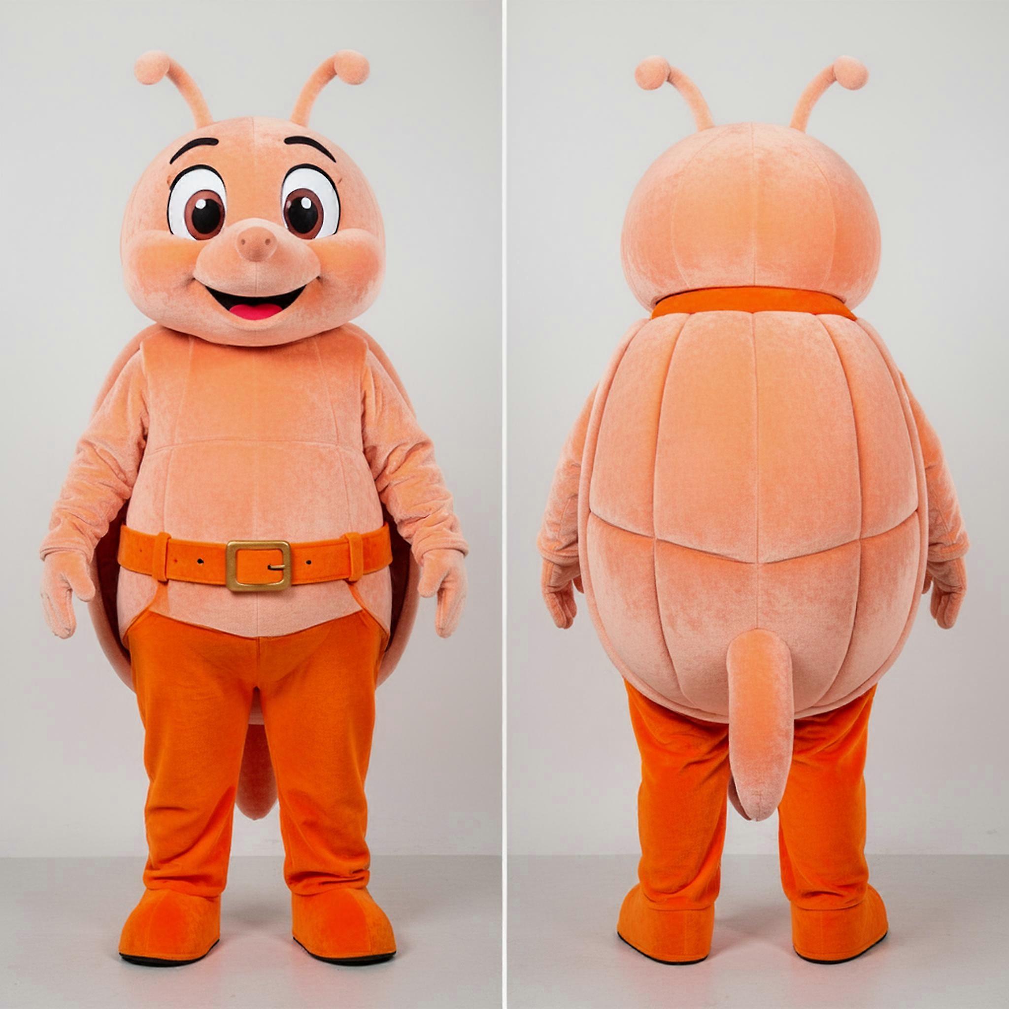 MASTICOT Peach Orange Gently Contoured Beet Mascot