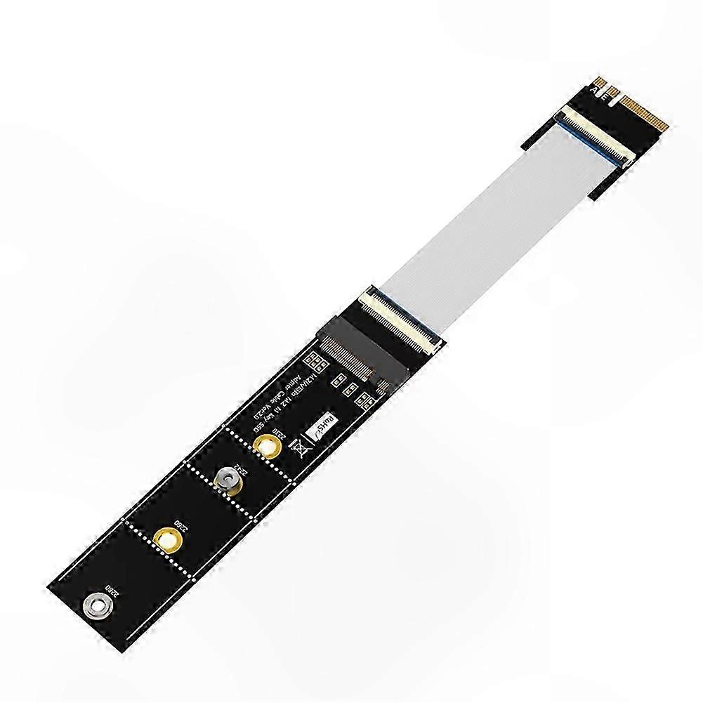 NVMe Interface Adapter Card & M.2 Key M to Key A+E Connection Extension Cable