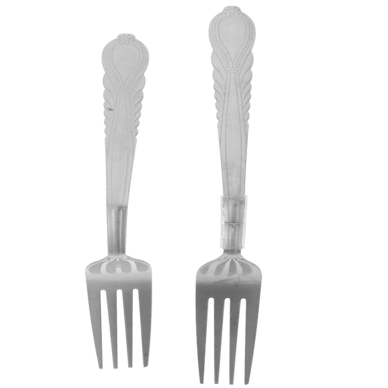 Bend Fork Trick Prop Mind Bend Fork 2Pcs for Close Up Magic