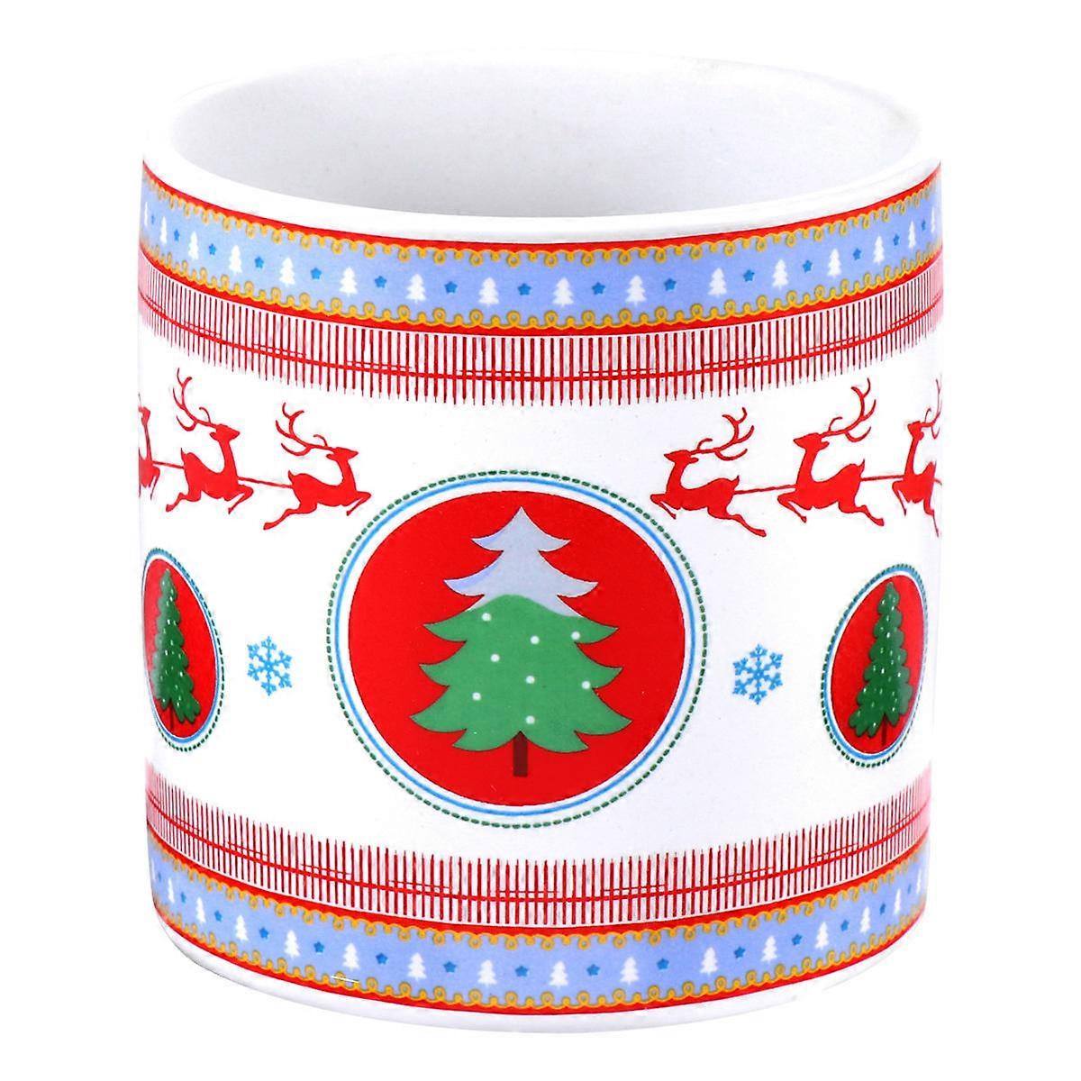 Ceramic Christmas Pattern Bonsai Pots for Planting Flowers