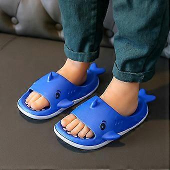 Children Summer Cartoon Shark Slippers Baby Bathing Shoes For Boys Girls In The Bathroom