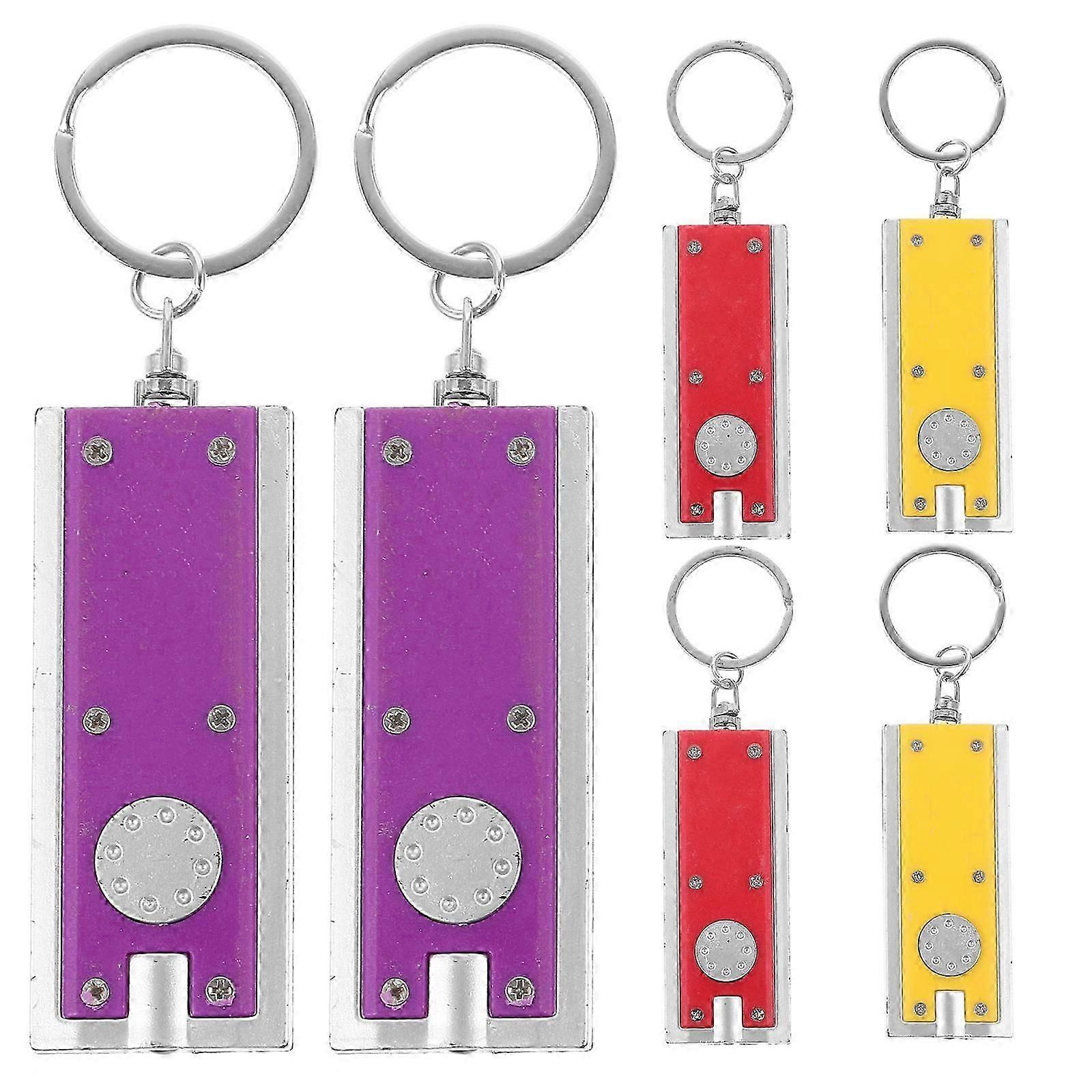 Decoration 30Pcs Small Gift LED Flashlight Keychains Key Rings
