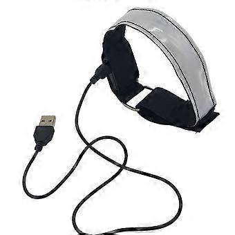 Lauflicht für Läufer, USB-wiederaufladbares LED-Armband mit reflektierendem Sicherheitsband für Läufer