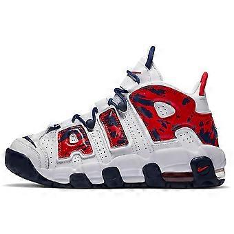 Nike Air More Uptempo Weiß Blau Rot Camo GS CZ7885-100