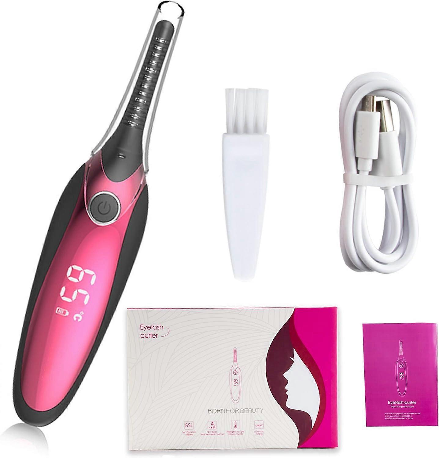 Heated Eyelash Curler Adjustable Temperature Fast Warm-Up Compact