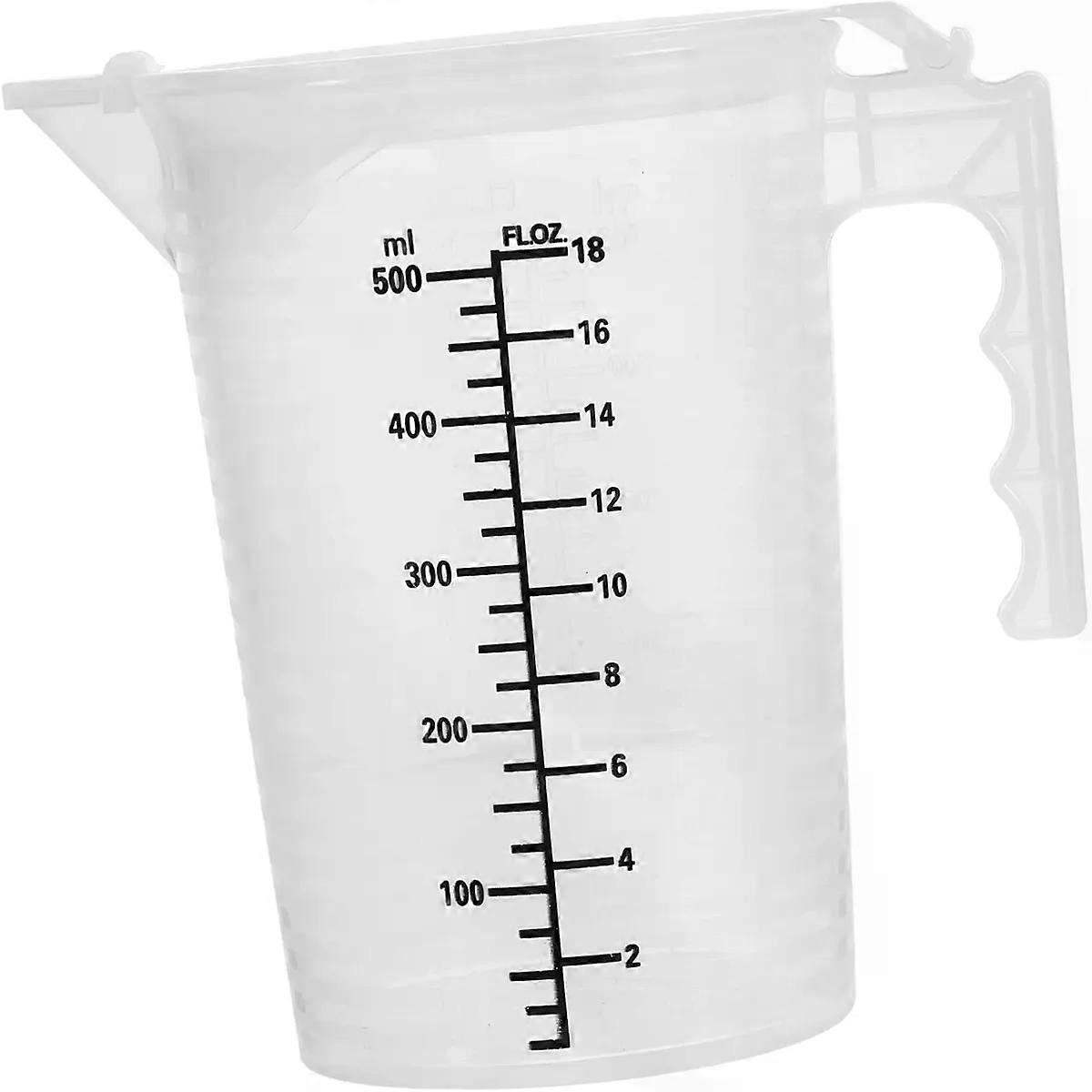 500ml Measuring Cup with Scale Reusable PP Baking Accessory