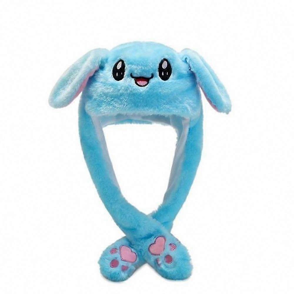 Plush Hat with Moving Ears - Funny Animated Rabbit Cap