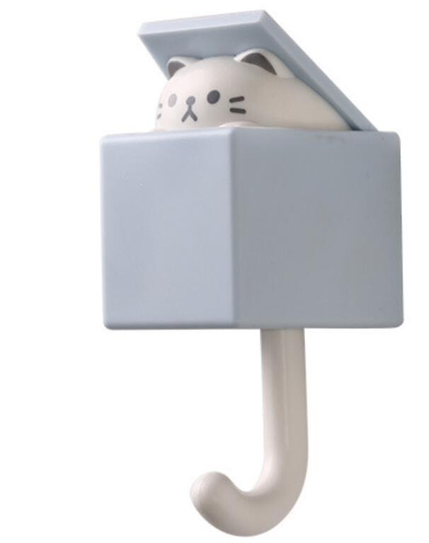 (grijs-blauwe Kat)grijs-blauwe Cat Seamless Hook