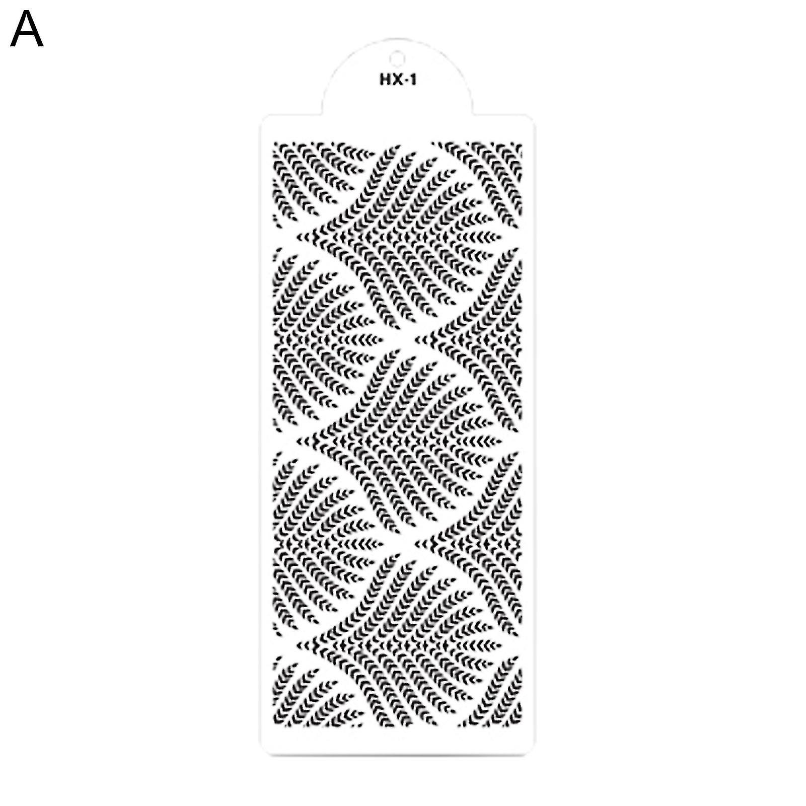 Embossing Mold Wheat Spike Pattern Heat Resistant Pet Spraying Cake Border Stencil For Home