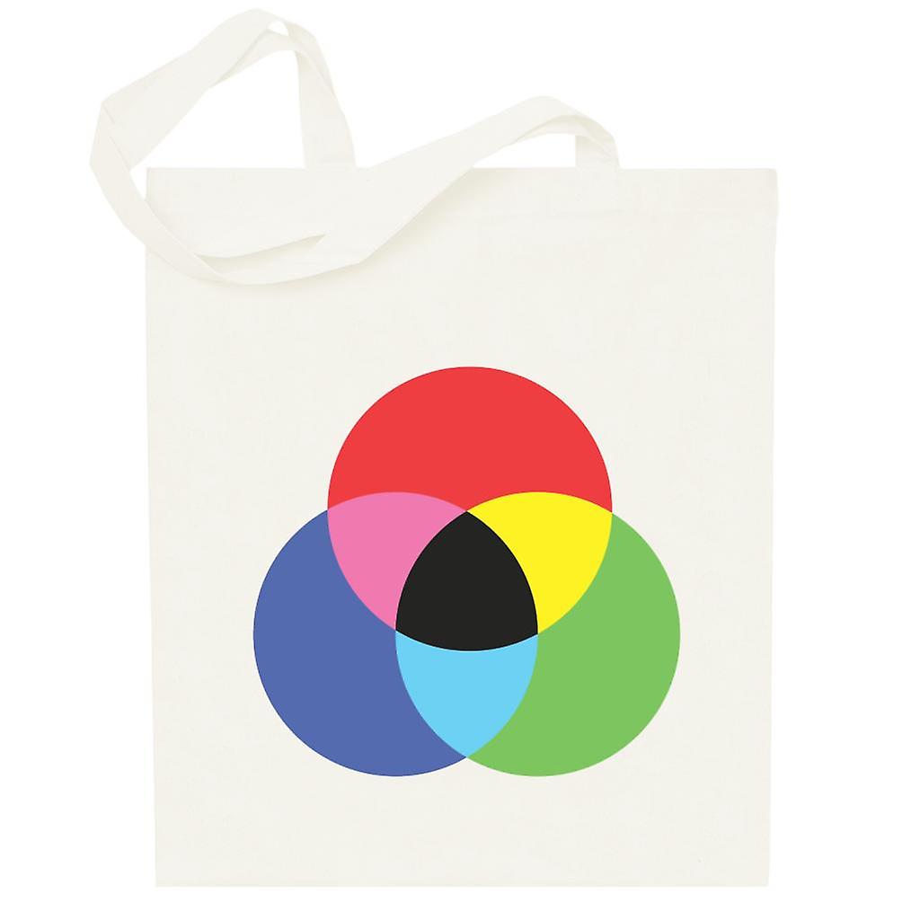Geometric Shape Colour Wheel Totebag