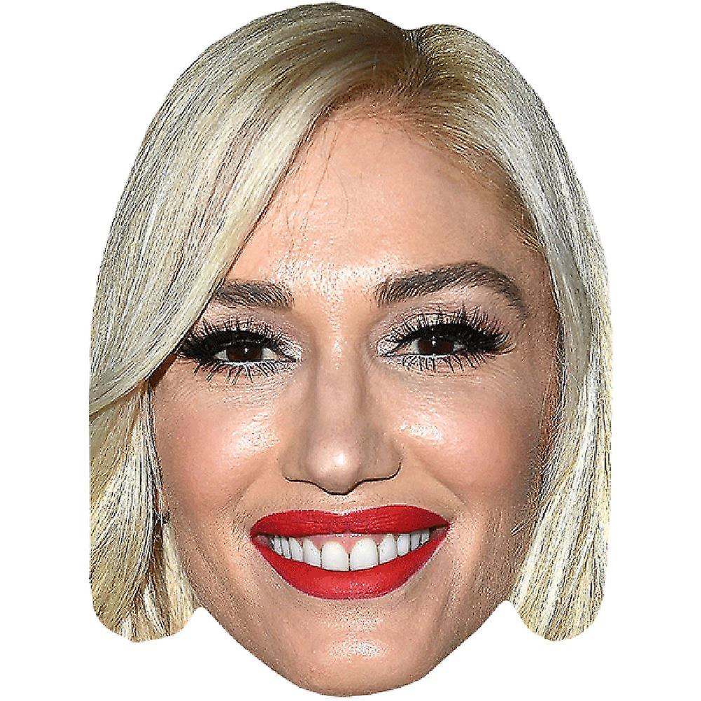 Gwen Stefani (Smile) Celebrity Mask, Flat Card Face