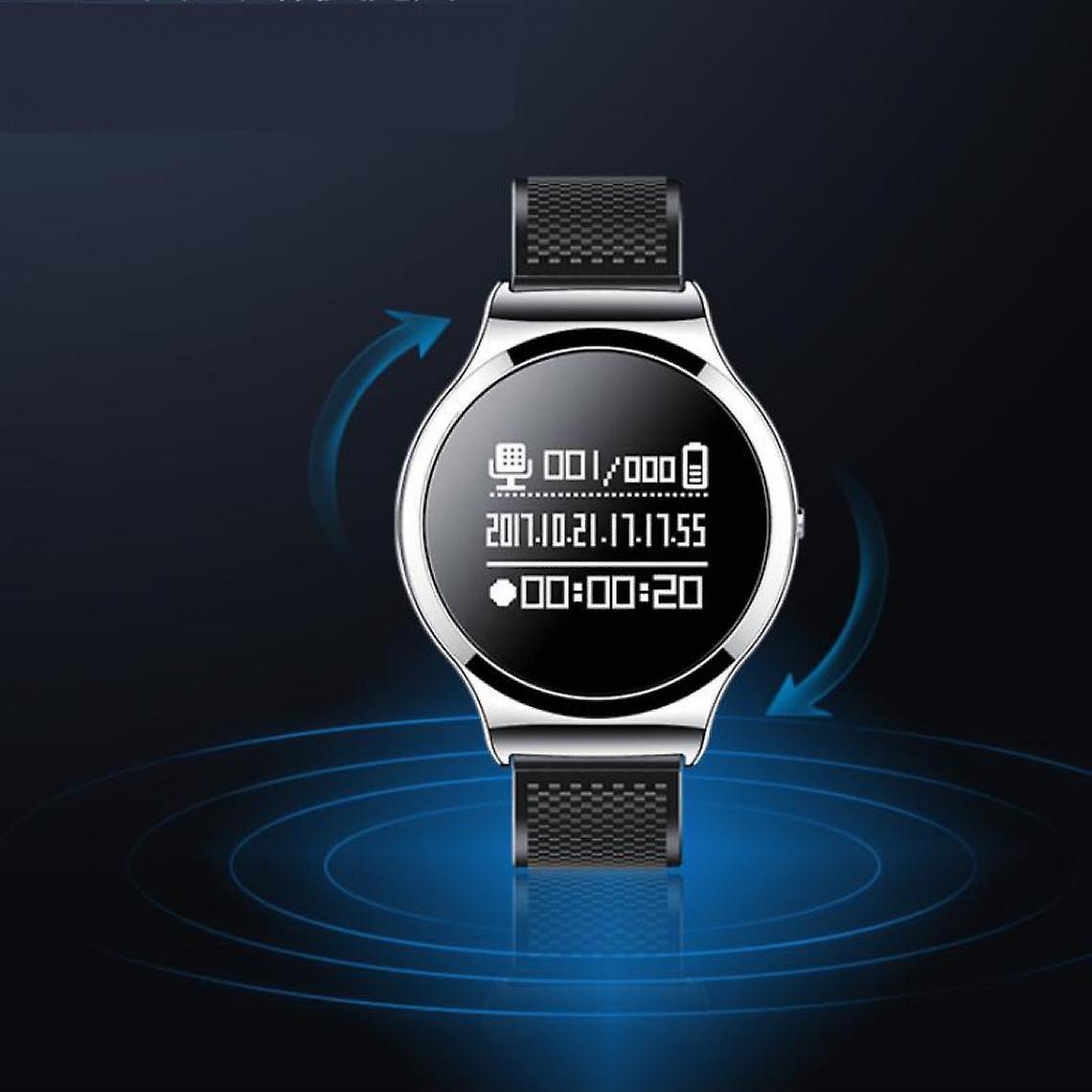32gb Digital Watch Voice Recorder With Oled Screen Professional Audio Activation Voice Recorder(black)