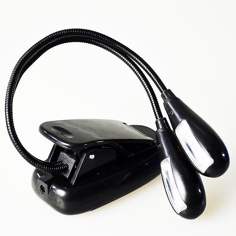 Dual Head Rechargeable Book Light, Mini Size Clip-on Led Reading Lamp,