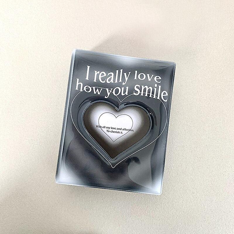 Ins Pink Blue Photo Album 3 Inch 40 Pockets Photocard Holder Square Hollow Idol Cards Holder Collect Book Photos Album