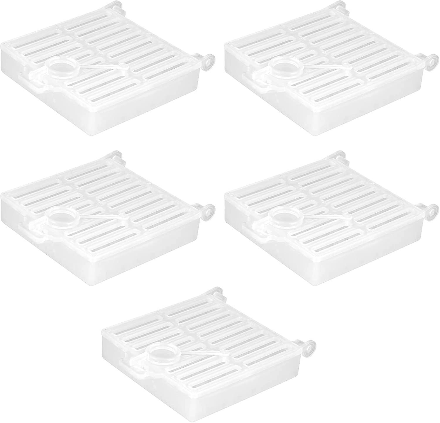 5 Pieces Plastic Multifunctional Beekeeping Queen Bee Base Carrier Cage for Beekeeping