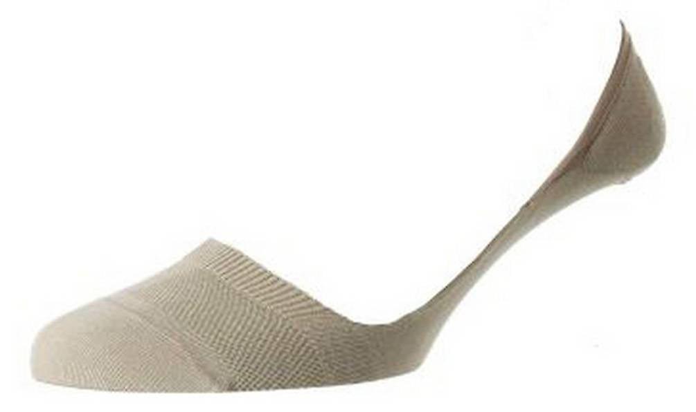 Pantherella Monaco Low Cut Invisible Socks - Light Khaki